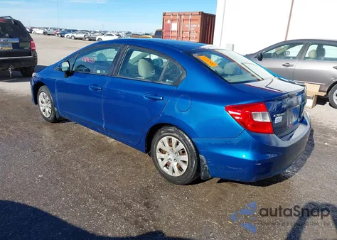 2012 Honda Civic Lx from USA, damaged, VIN 19XFB2F50CE037421